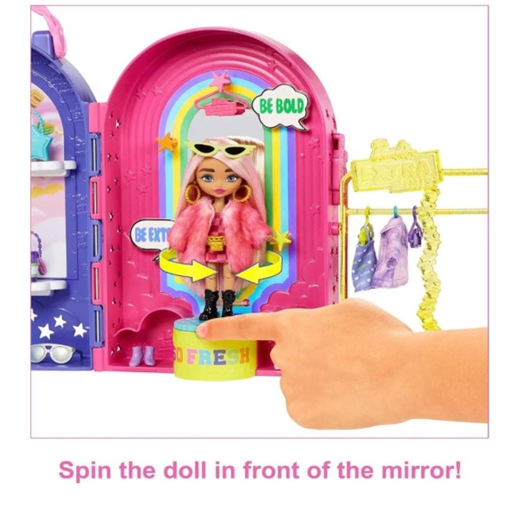 Barbie Extra 🛍️Mini Doll Fashion Boutique Closet with 🐶 Pets - Picture 3 of 14